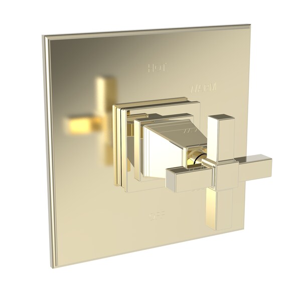 Newport Brass Shower Trim Plate W/ Handle. Less Showerhead, Arm And Flange, Gold 4-3154BP-24A - main